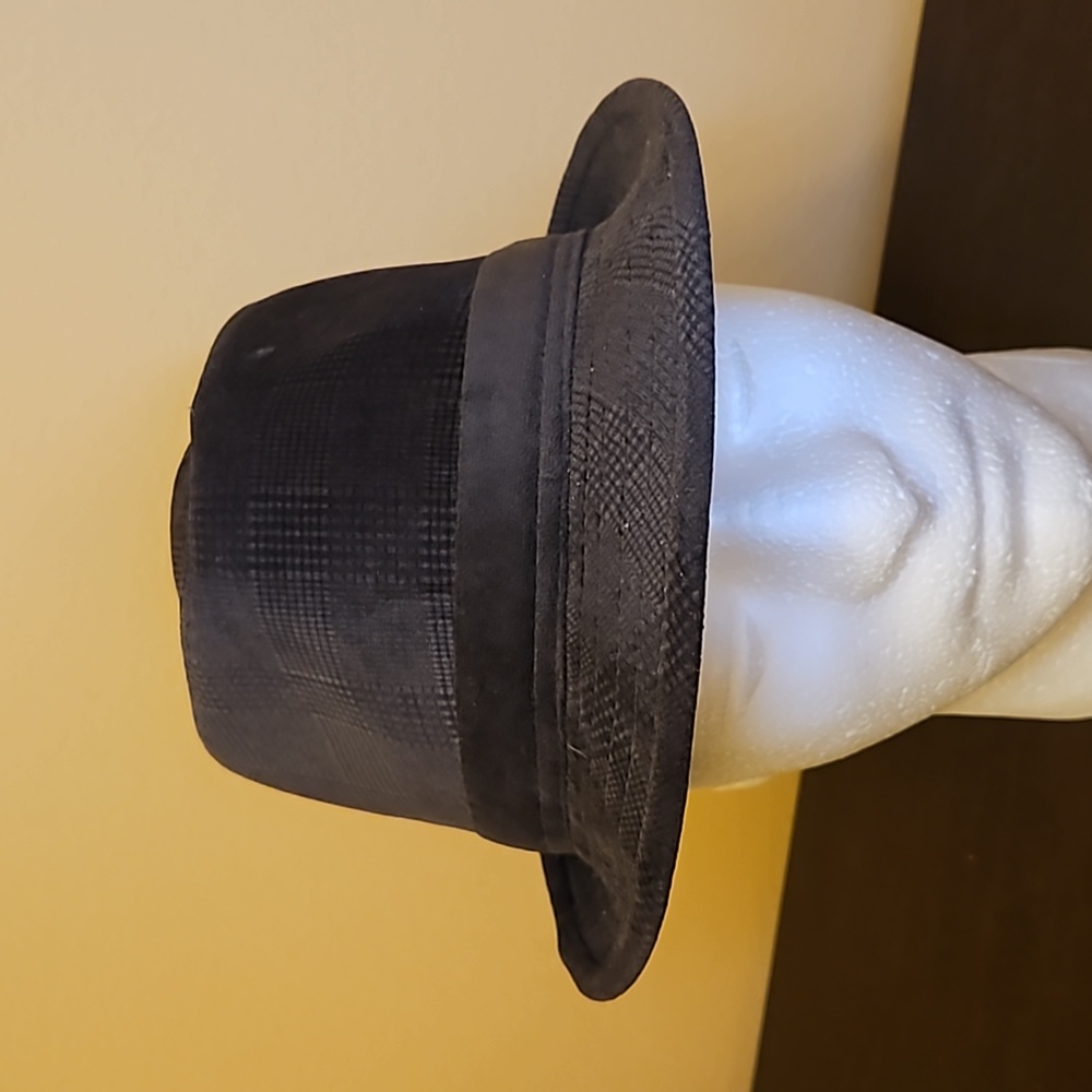 DPG 1921 FEDORA HAT BLACK MEDIUM MEN'S VINTAGE
